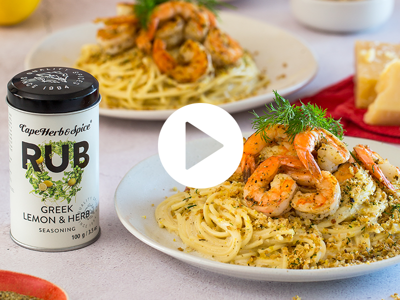 PASTA AL LIMONE WITH PRAWNS