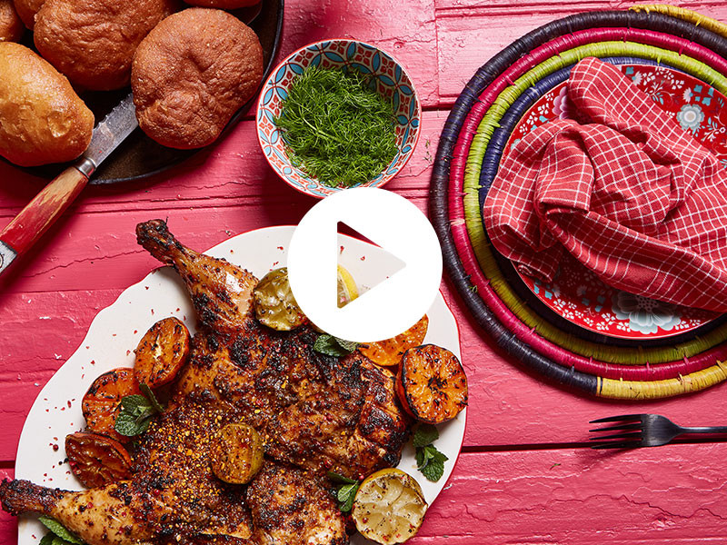 PERI PERI CHICKEN, VETKOEK & SLAW