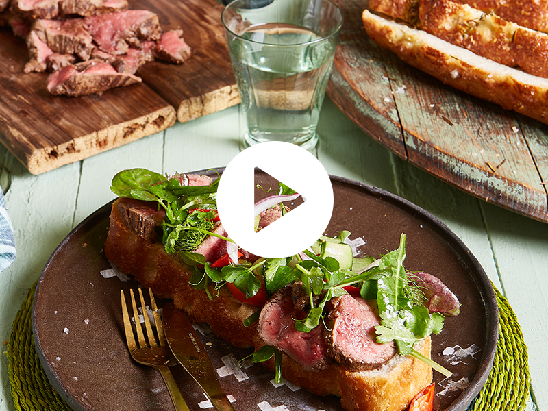 BEEF FILLET AND FOCACCIA