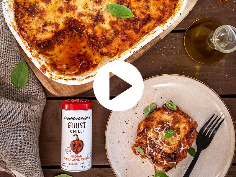 MELANZANE PARMEGIANA WITH A CHILLI TWIST