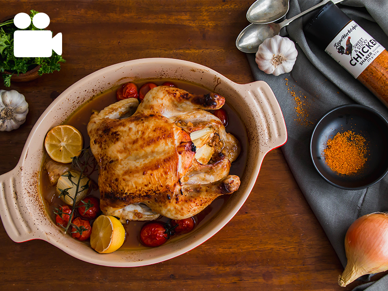 SWEET & STICKY ASIAN-STYLE ROAST CHICKEN