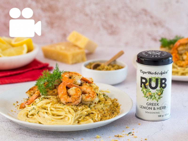 PASTA AL LIMONE WITH PRAWNS