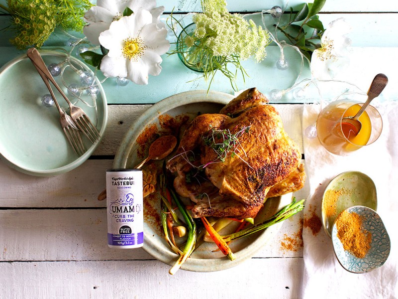SELF-SAUCING UMAMI ROAST CHICKEN