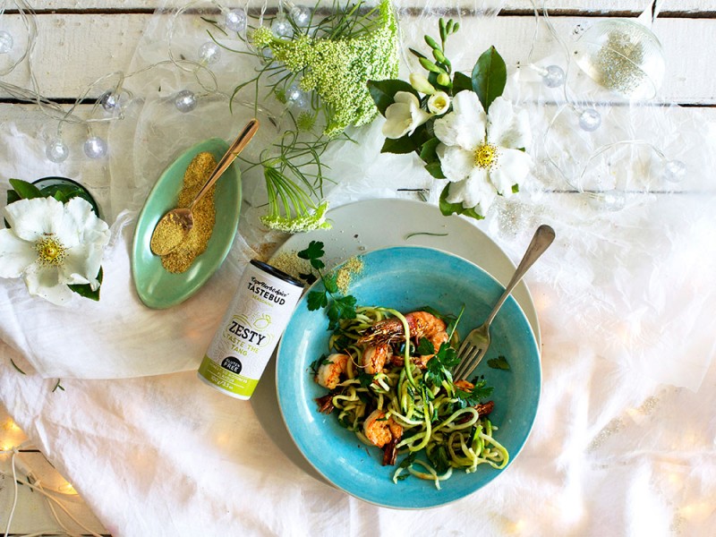 ZESTY PRAWN & ZUCCHINI PASTA