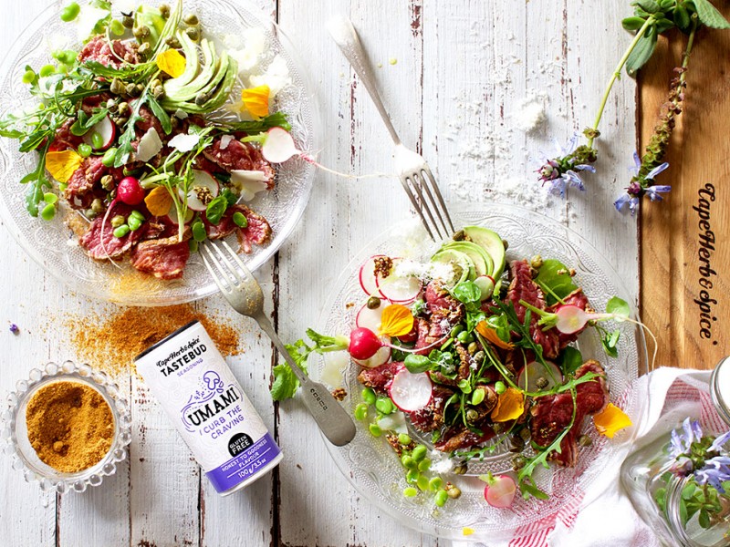SEARED OSTRICH CARPACCIO