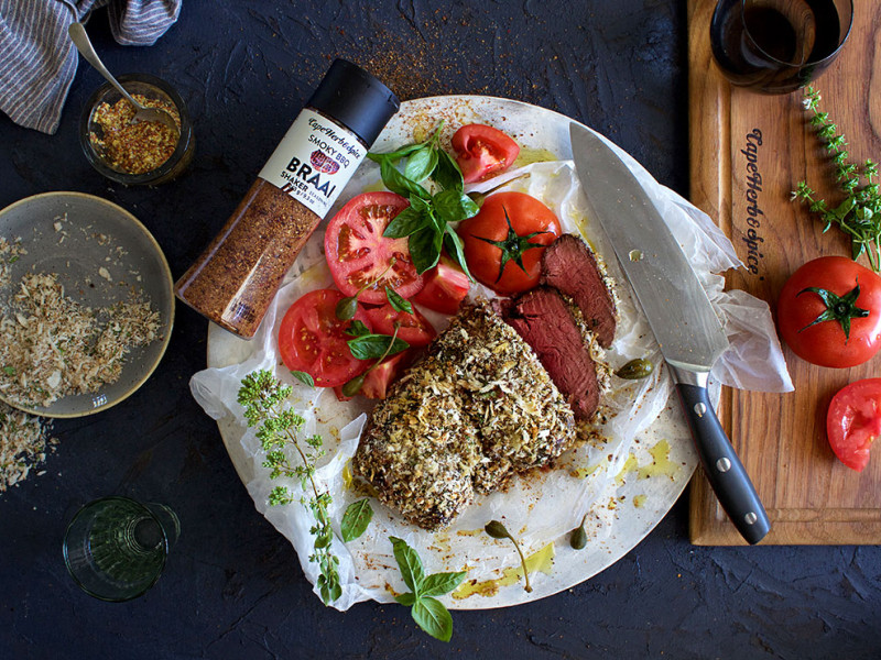 BEEF FILLET WITH SMOKY BBQ MUSTARD CRUST