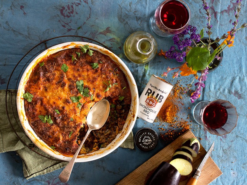 BBQ SMOKEHOUSE MINCE & AUBERGINE BAKE