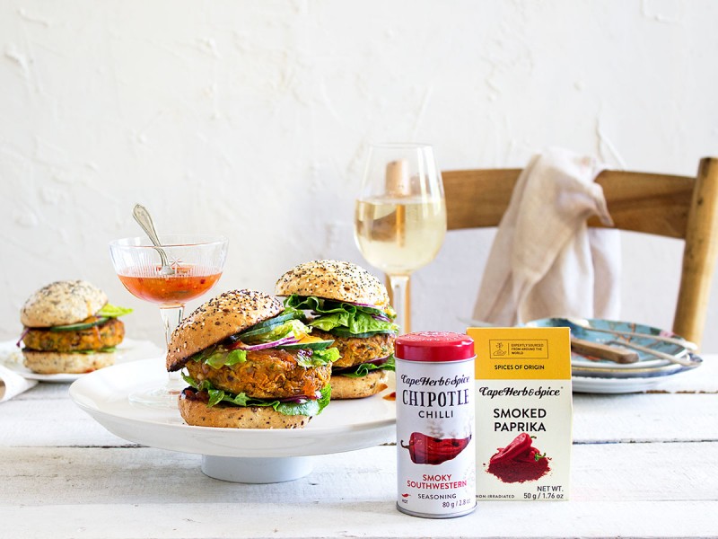 SPELT AND CARROT BURGER