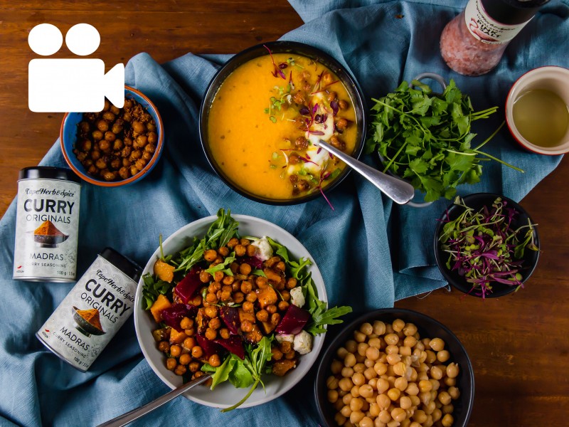 THREE WAYS WITH MADRAS ROASTED CHICKPEAS