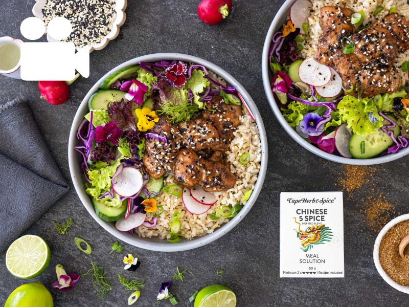 STICKY 5 SPICE CHICKEN SALAD BOWLS