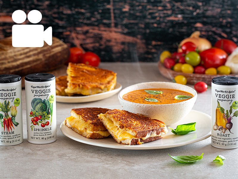 GRILLED CHEESE & ROAST TOMATO SOUP