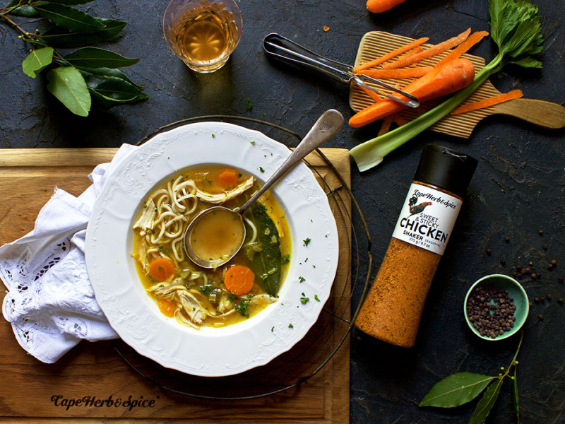 SUPER QUICK CHICKEN NOODLE SOUP 