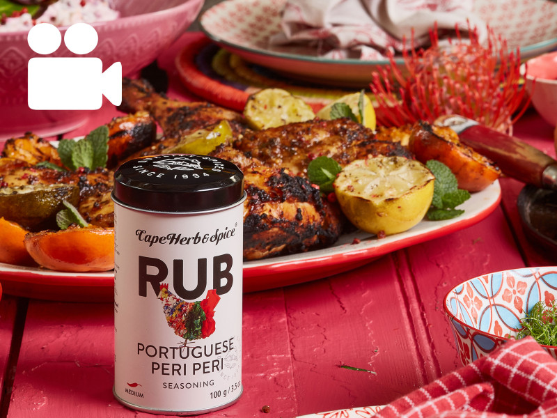 PERI PERI CHICKEN, VETKOEK & SLAW