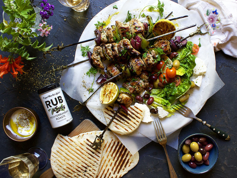 MEDITERRANEAN CHICKEN SKEWERS