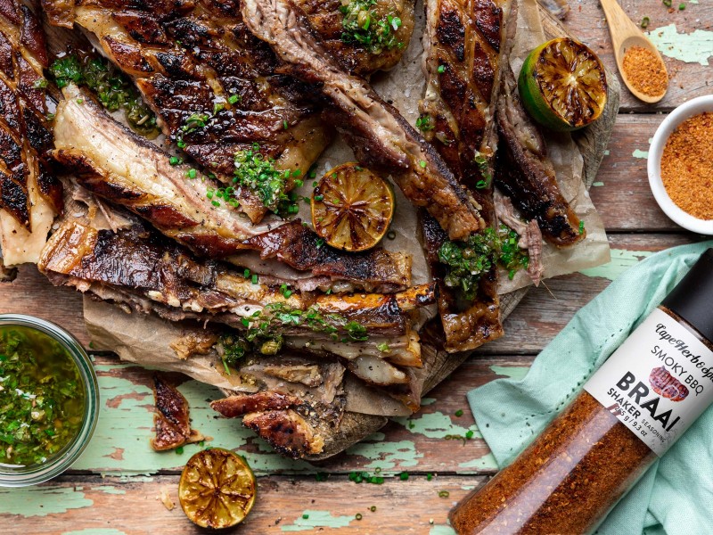LAMB STAANRIB WITH MINT & CAPER SALSA VERDE