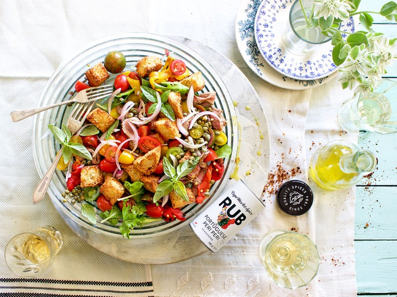 PREGO PANZANELLA SALAD WITH DIJON VINAIGRETTE