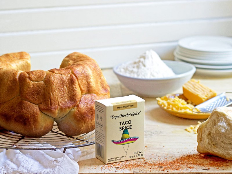 TACO CORN & CHEESE PULL- APART LOAF