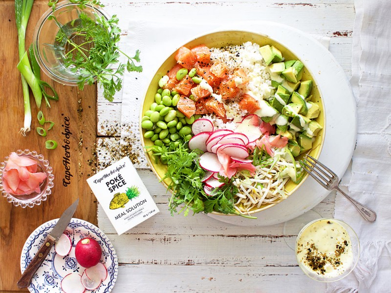 SALMON & AVO POK&Eacute; BOWL