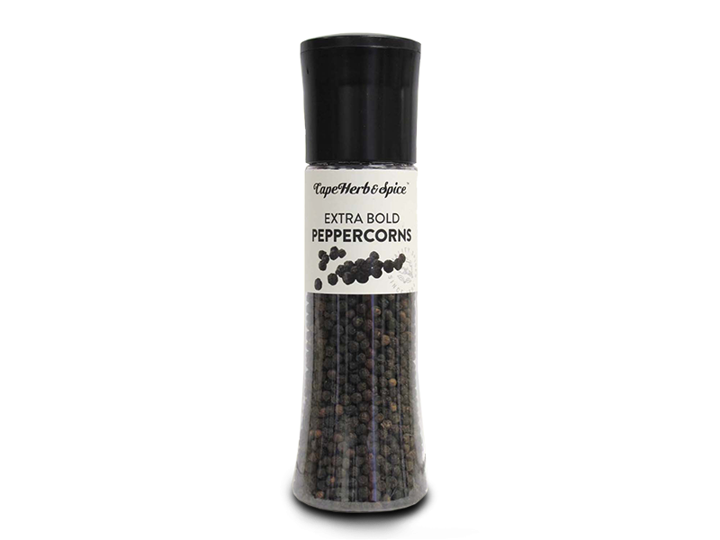 TALL BLACK PEPPERCORNS GRINDER